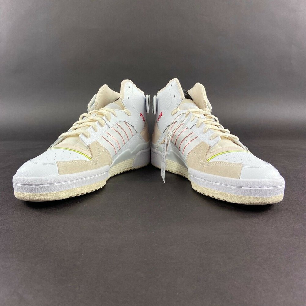 Adidas Men's Forum Exhibit Mid White Black Red Shoes GZ0946 Sizes 8 - 12 - Picture 8 of 9